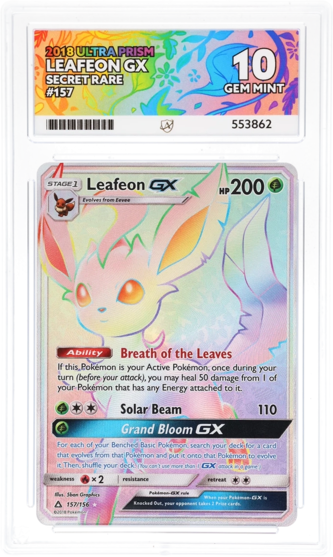 Leafeon GX 157/156 - Ace 10 - 2018 Ultra Prism