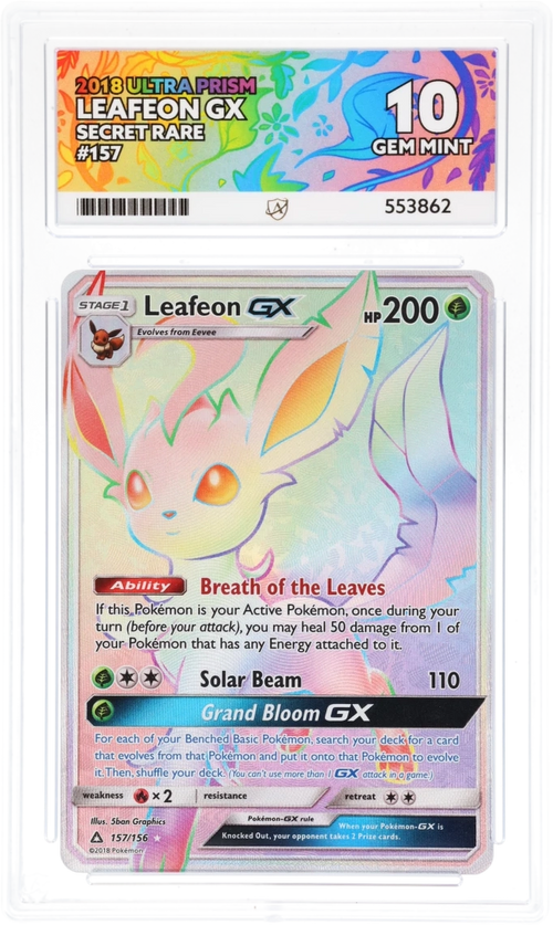 Leafeon GX 157/156 - Ace 10 - 2018 Ultra Prism