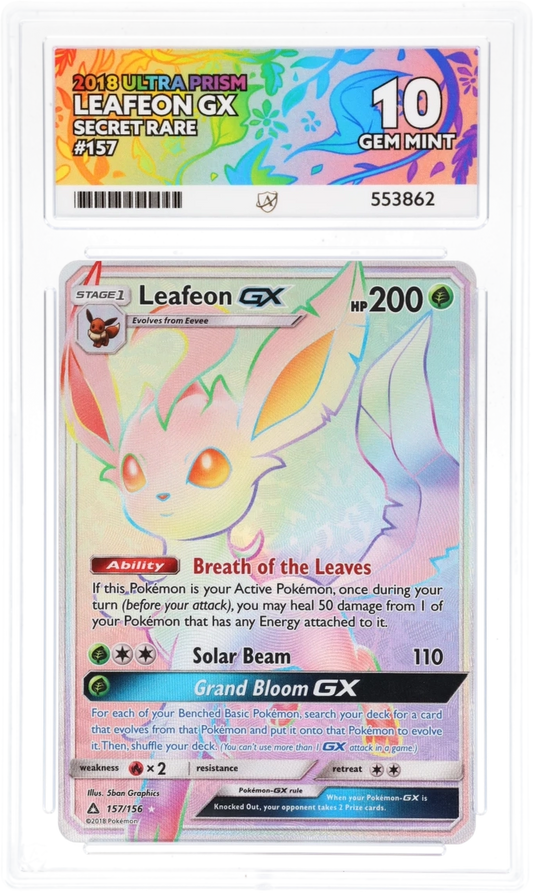 Leafeon GX 157/156 - Ace 10 - 2018 Ultra Prism