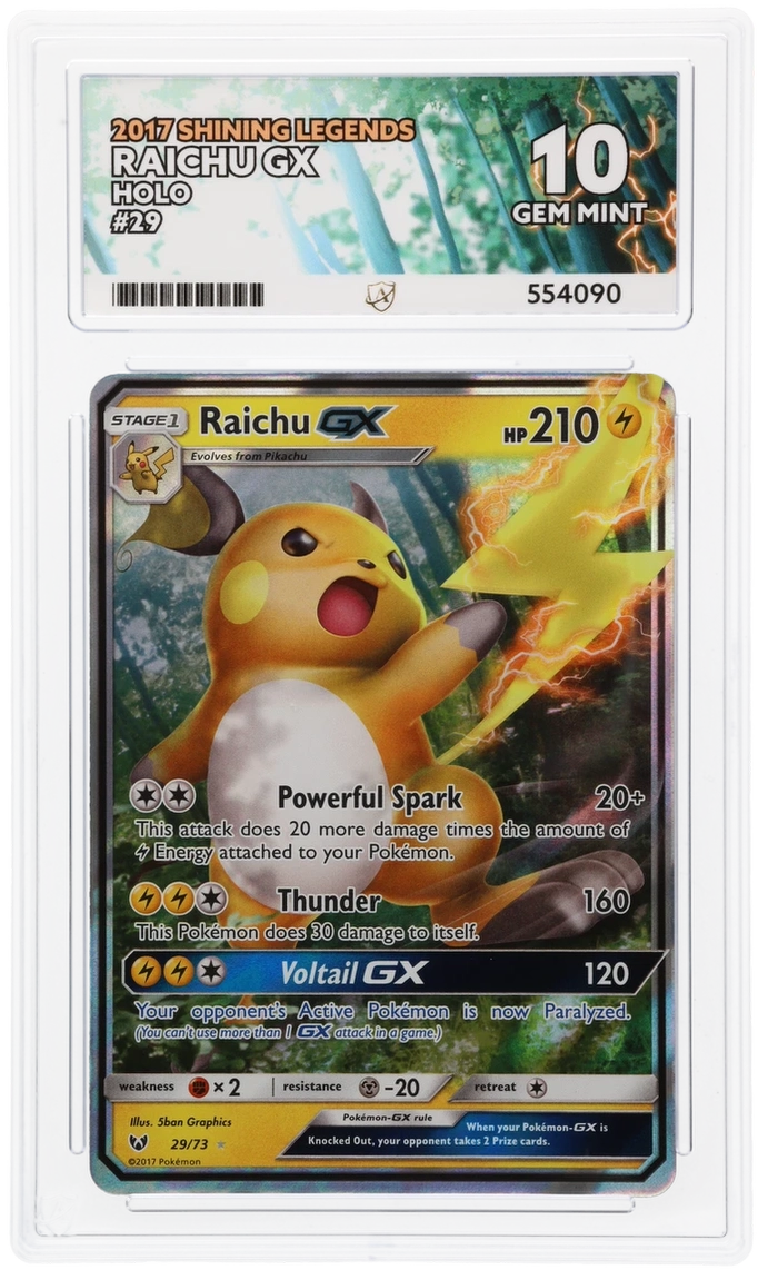 ACE 10 - Raichu GX - 29/73 - Shining Legends - Pokemon