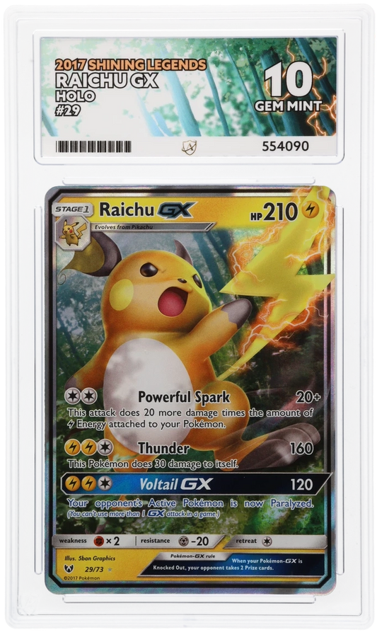 ACE 10 - Raichu GX - 29/73 - Shining Legends - Pokemon