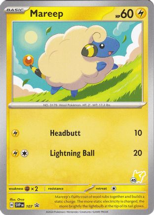 Mareep - Pikachu 45 107 - Battle Academy 2024