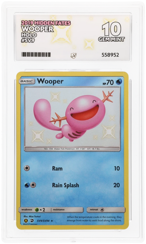 ACE 10   - Wooper - SV9/SV94 - Hidden Fates - Pokemon