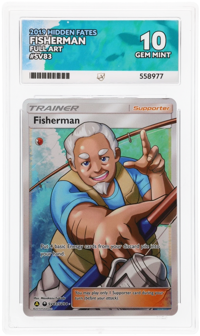 ACE 10   - Fisherman - SV83/SV94 - Hidden Fates - Pokemon