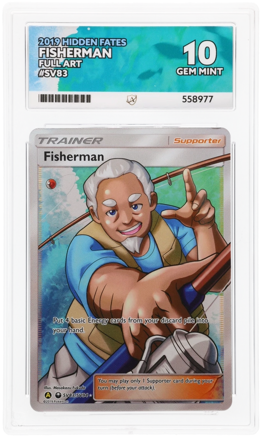 ACE 10   - Fisherman - SV83/SV94 - Hidden Fates - Pokemon