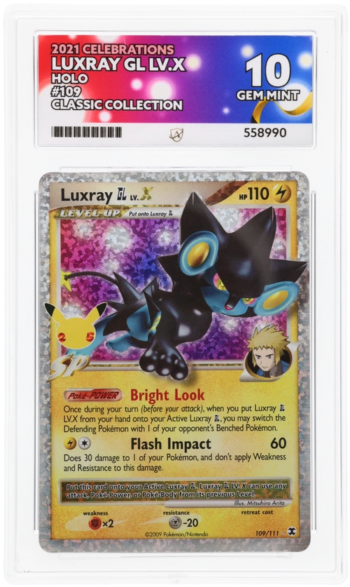 ACE 10   - Luxray GL LV.X - 109/111 - Celebrations - Pokemon - Classic Collection