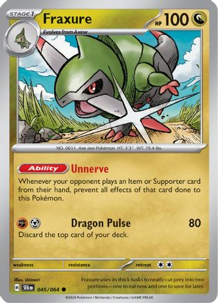 Fraxure 45 - SV Shrouded Fable Reverse Holofoil