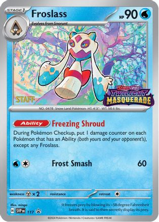 Froslass - 117 [Staff] 117 - SV Scarlet & Violet Promo Cards Holofoil