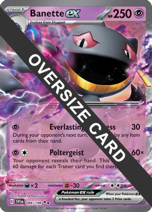 Banette ex - 088/198 88 - Jumbo Cards Holofoil