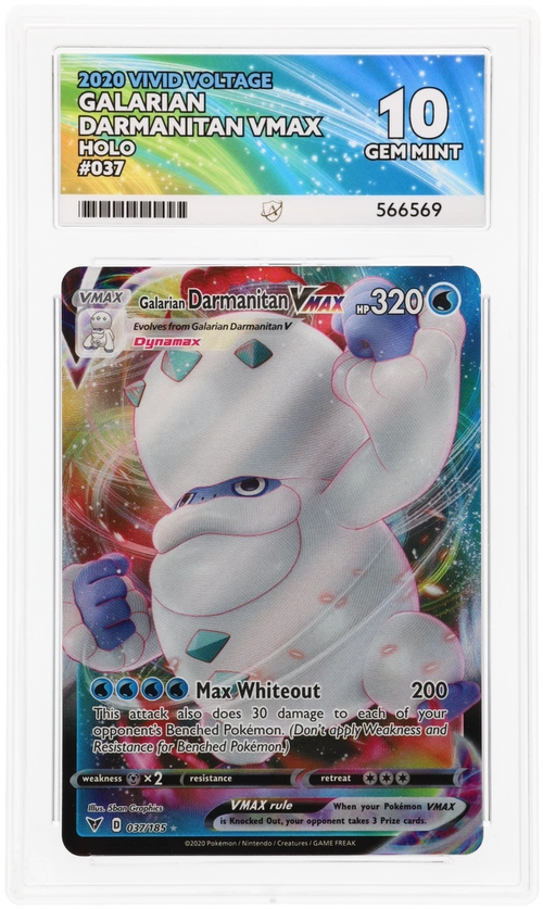 ACE 10 - Galarian Darmanitan VMAX - 037/185 - Vivid Voltage - Pokemon
