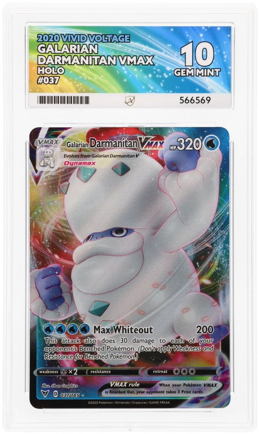 ACE 10 - Galarian Darmanitan VMAX - 037/185 - Vivid Voltage - Pokemon