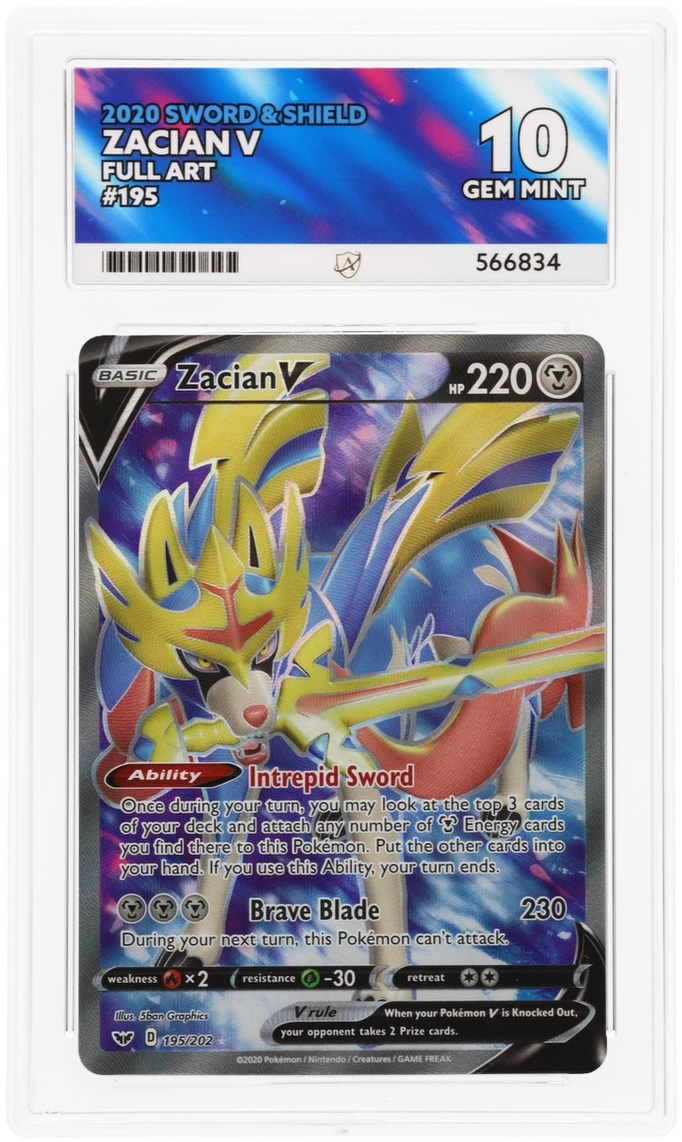 ACE 10 - Zacian V - 195/202 - Sword & Shield - Pokemon
