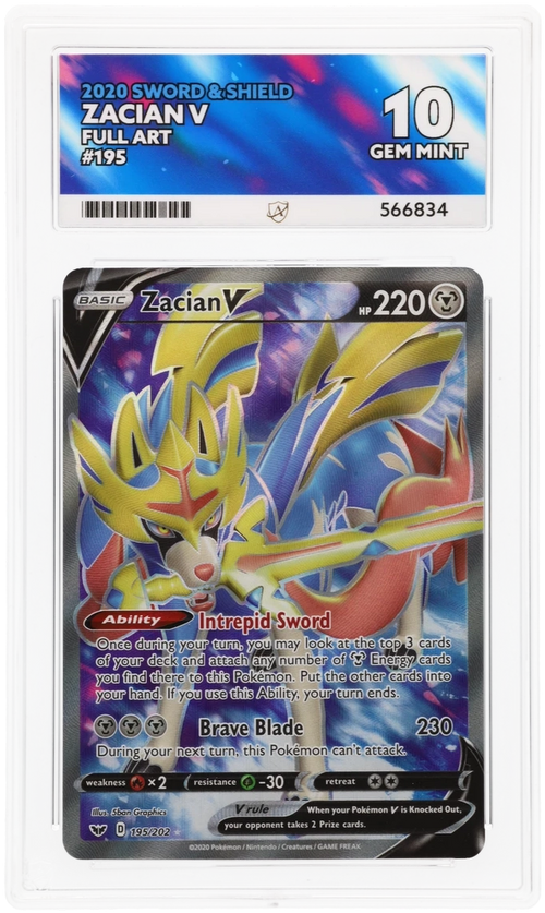 ACE 10 - Zacian V - 195/202 - Sword & Shield - Pokemon