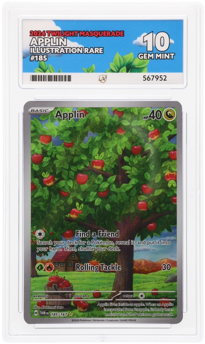 ACE 10 - Applin - 185/167 - Twilight Masquerade - Pokemon