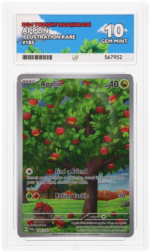 ACE 10 - Applin - 185/167 - Twilight Masquerade - Pokemon