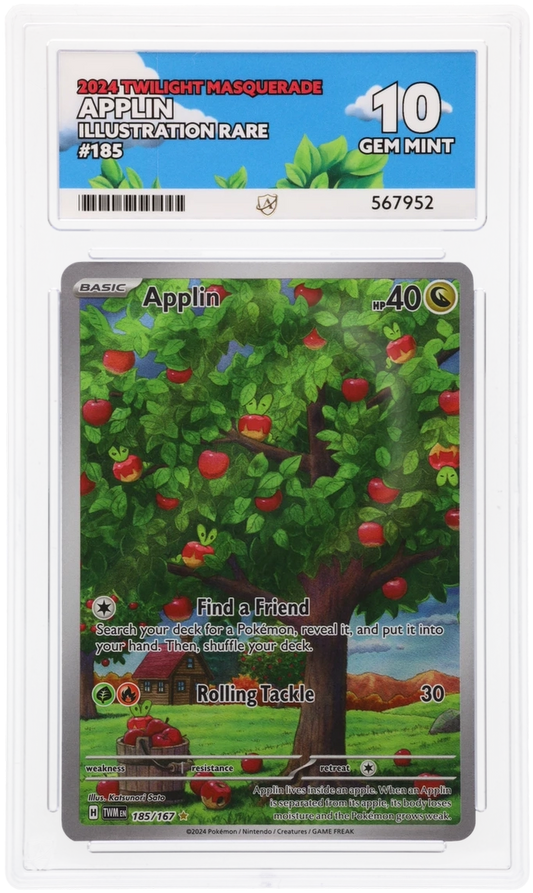 ACE 10 - Applin - 185/167 - Twilight Masquerade - Pokemon