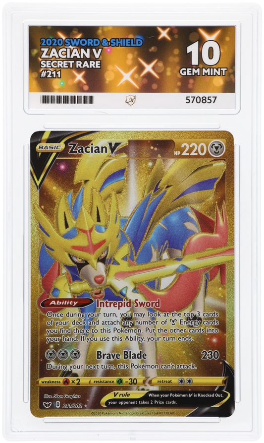 ACE 10 - Zacian V - 211/202 - Sword & Shield - Pokemon