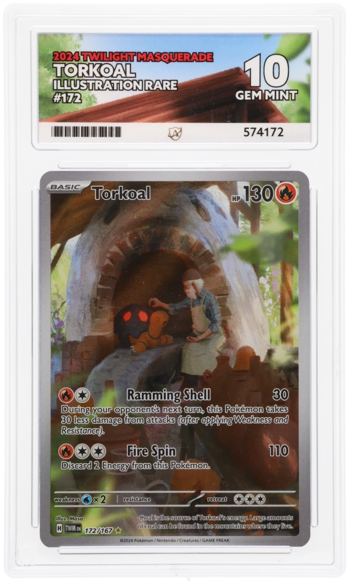 ACE 10 - Torkoal - 172/167 - Twilight Masquerade - Pokemon