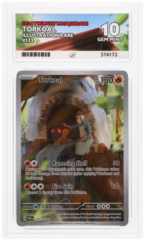 ACE 10 - Torkoal - 172/167 - Twilight Masquerade - Pokemon