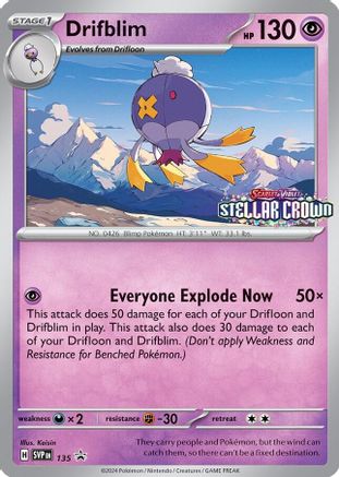 Drifblim - 135 135 - SV Scarlet & Violet Promo Cards Holofoil