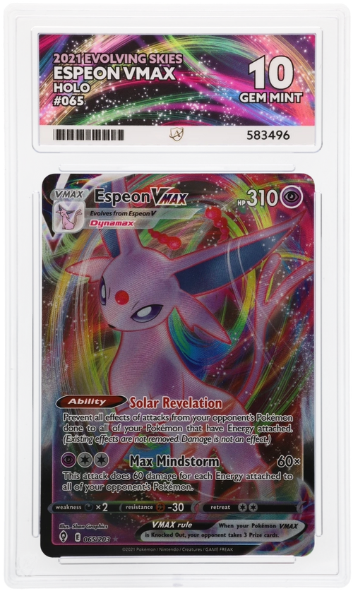 ACE 10 - Espeon VMAX - 065/203 - Evolving Skies - Pokemon