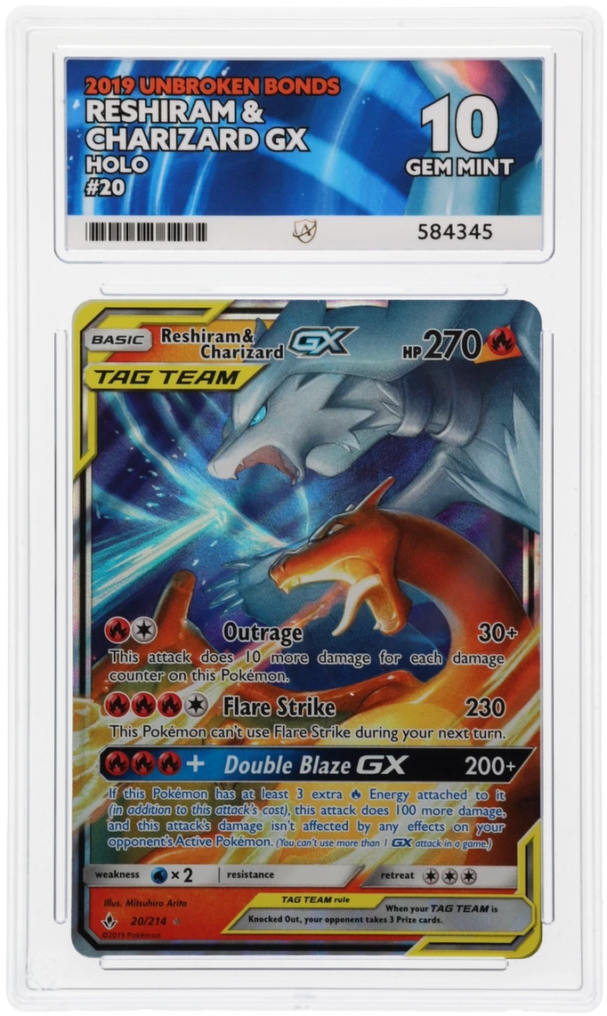 ACE 10 - Reshiram & Charizard GX - 20/214 - Unbroken Bonds - Pokemon - front