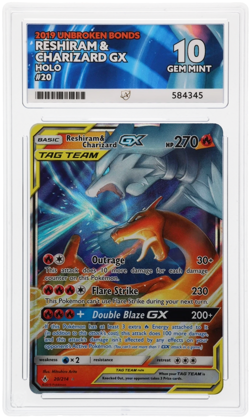 ACE 10 - Reshiram & Charizard GX - 20/214 - Unbroken Bonds - Pokemon - front