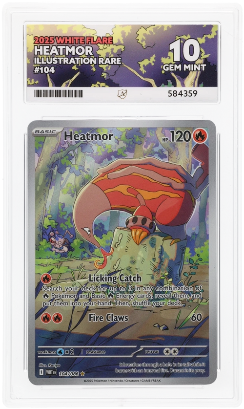 ACE 10 - Heatmor - 104/086 - White Flare - Pokemon