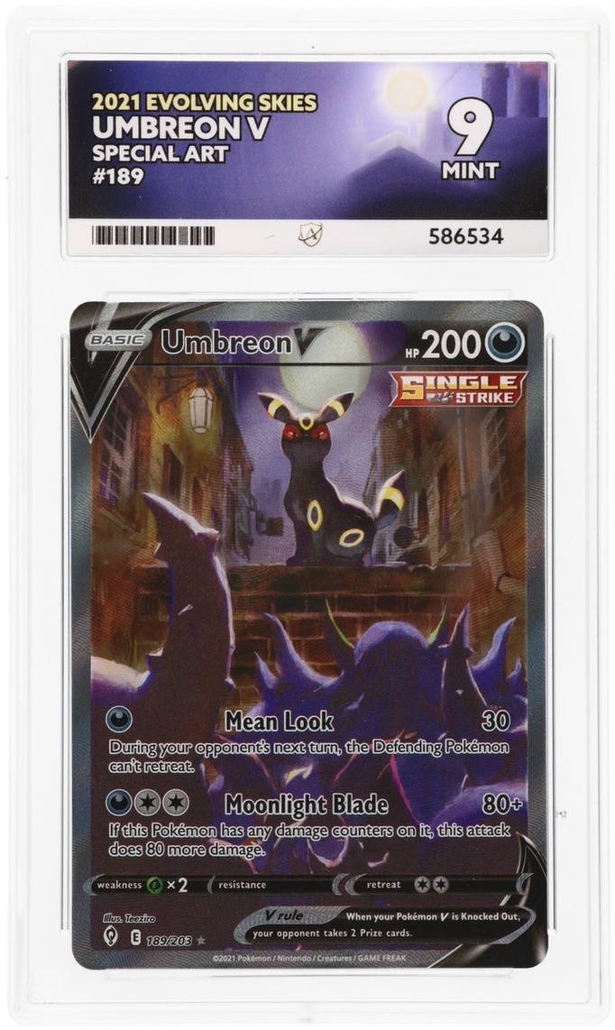 ACE 9   - Umbreon V - 189/203 - Evolving Skies - Pokemon