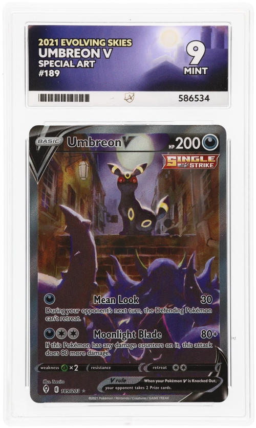 ACE 9   - Umbreon V - 189/203 - Evolving Skies - Pokemon