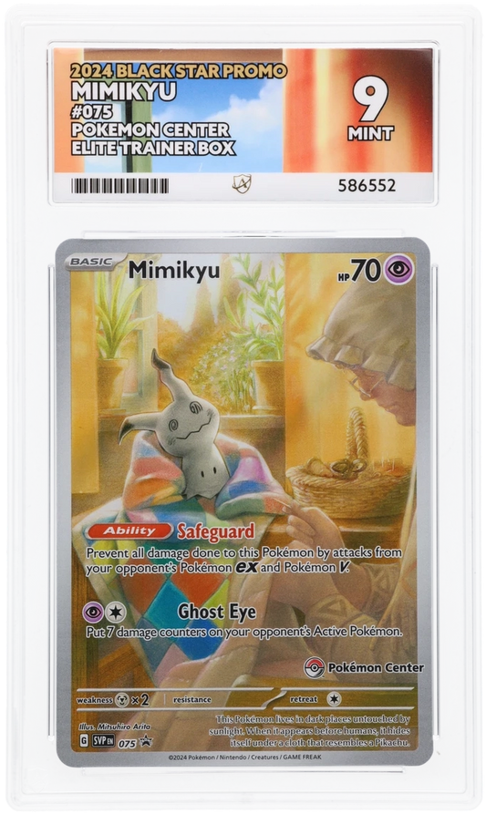 ACE 9   - Mimikyu - 075 - Black Star Promo - Pokemon - Pokemon Center Elite Trainer Box