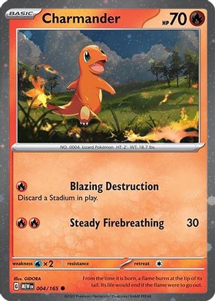Charmander - 004/165 (Cosmos Holo) 4 - SV Scarlet & Violet Promo Cards Holofoil