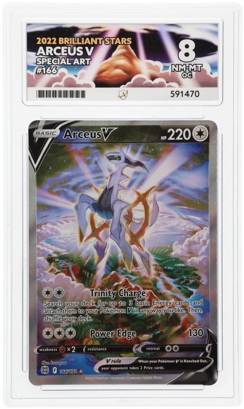 ACE 8  OC - Arceus V - 166/172 - Brilliant Stars - Pokemon