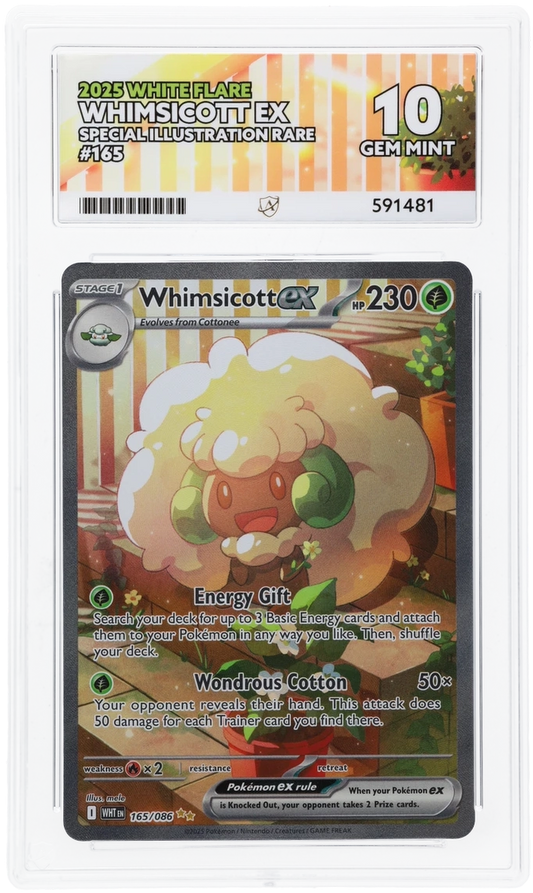 ACE 10   - Whimsicott ex - 165/086 - White Flare - Pokemon