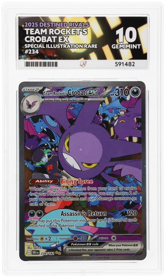 ACE 10   - Team Rocket's Crobat ex - 234/182 - Destined Rivals - Pokemon