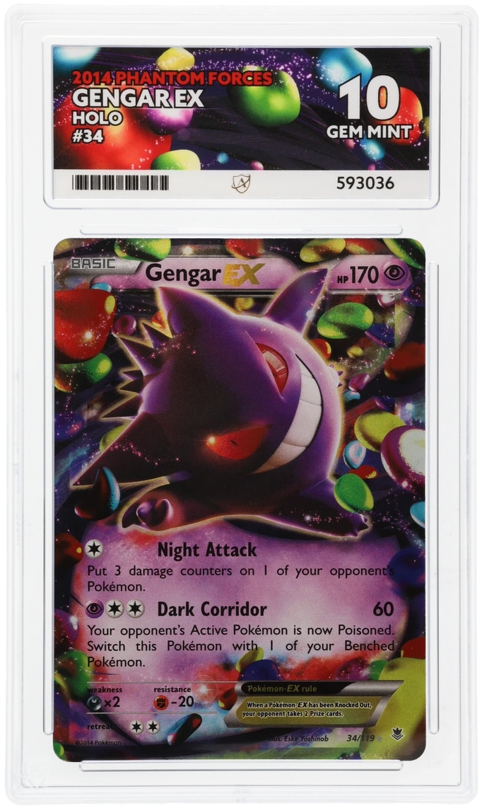 ACE 10 - Gengar EX - 34/119 - Phantom Forces - Pokemon - front