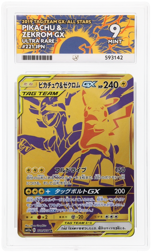 Pikachu & Zekrom GX - ACE 9   (Front)