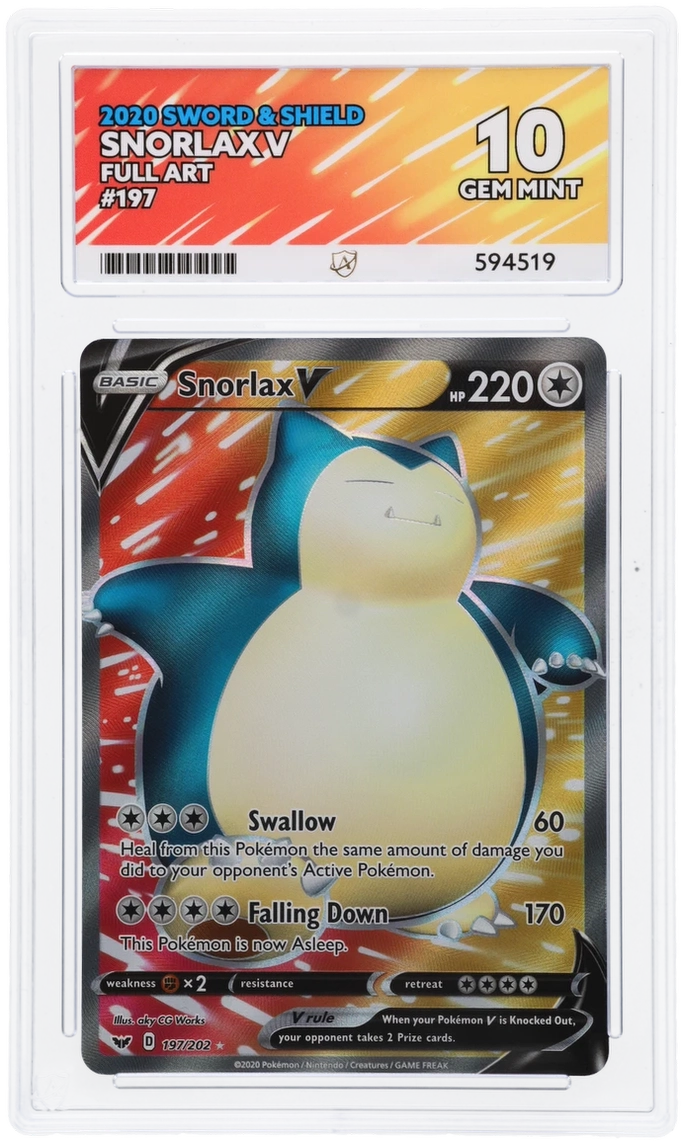 ACE 10 - Snorlax V - 197/202 - Sword & Shield - Pokemon