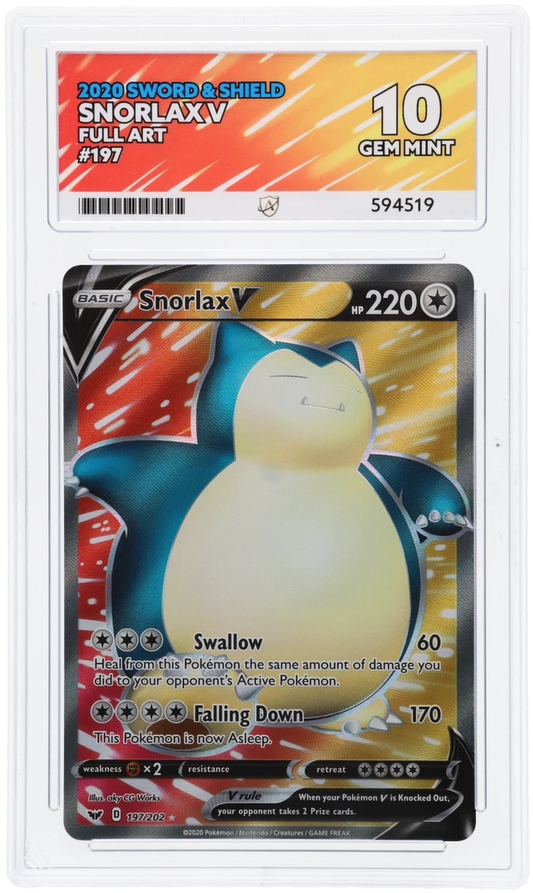 ACE 10 - Snorlax V - 197/202 - Sword & Shield - Pokemon