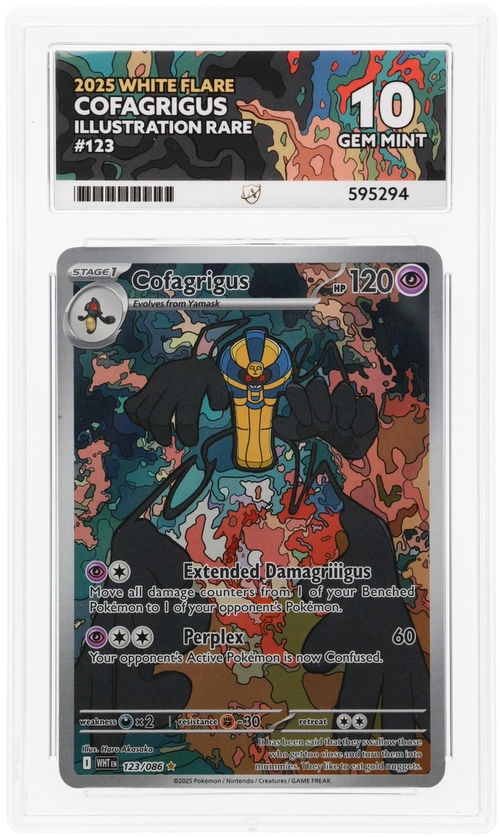 ACE 10 - Cofagrigus - 123/086 - White Flare - Pokemon