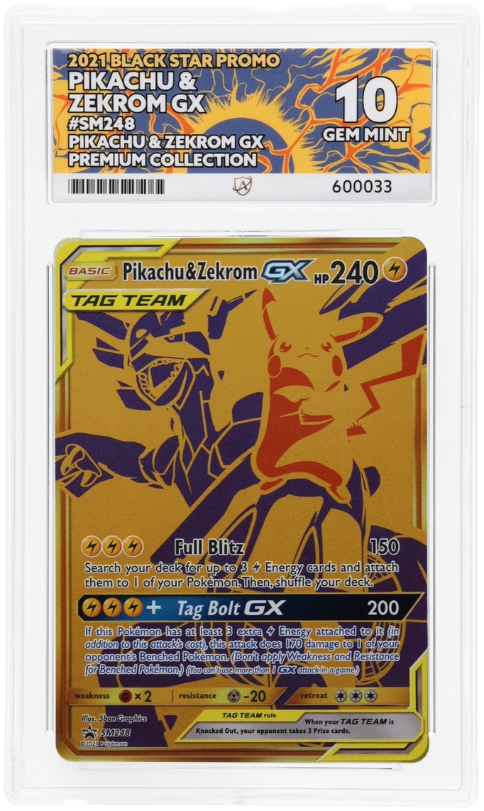 Pikachu & Zekrom GX - ACE 10   (Front)
