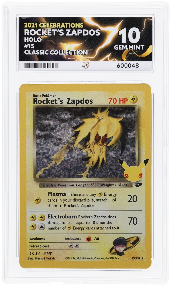 Rocket's Zapdos - ACE 10   (Front)