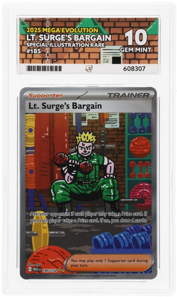 LT. Surge's Bargain SIR 185 - Ace 10 - Mega Evolution