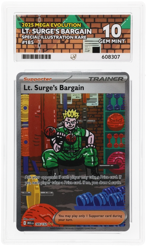 LT. Surge's Bargain SIR 185 - Ace 10 - Mega Evolution