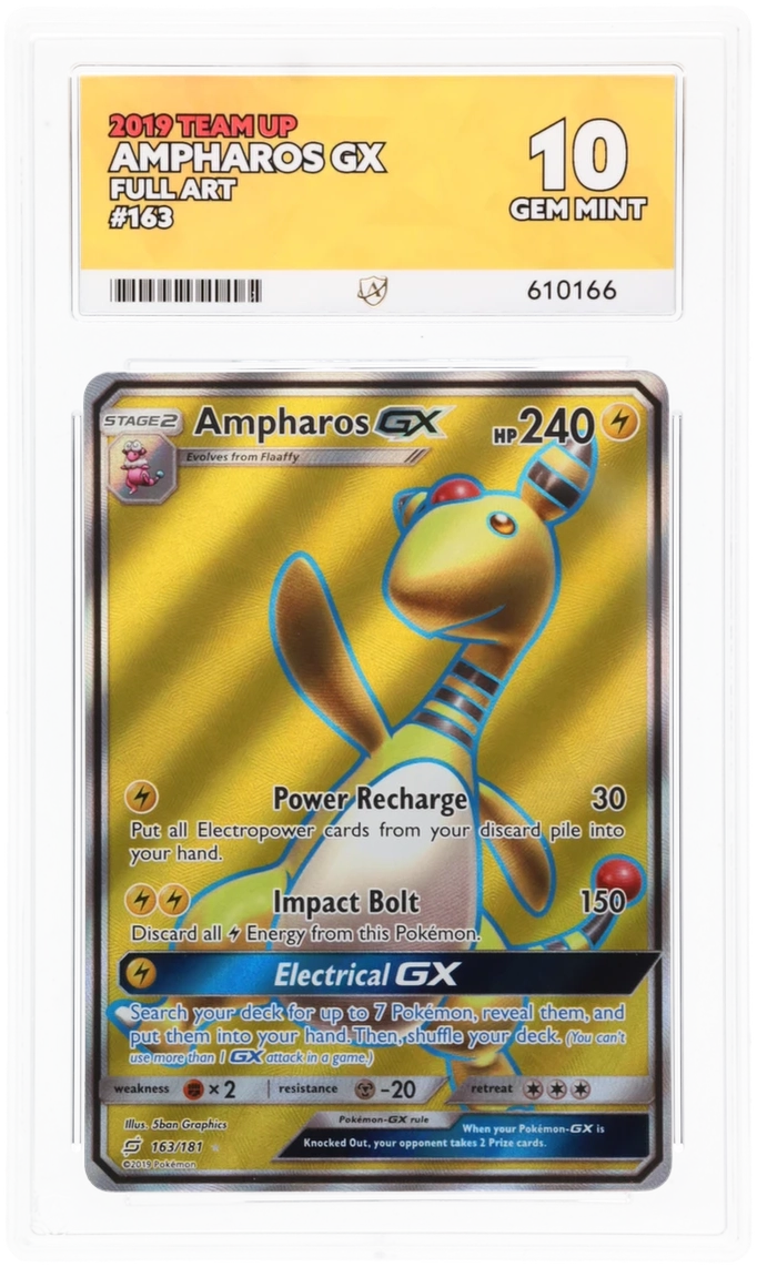ACE 10 - Ampharos GX - 163/181 - Team Up - Pokemon