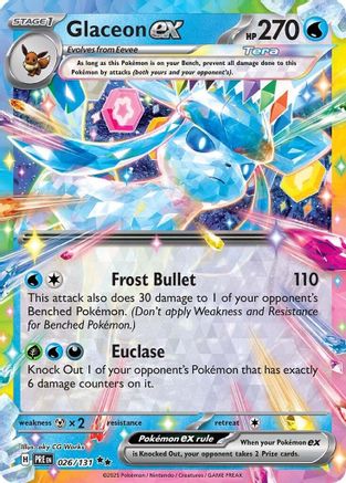Glaceon ex - 026/131 - SV Prismatic Evolutions