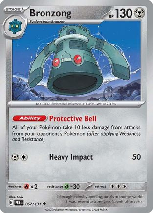 Bronzong 67 - SV Prismatic Evolutions Reverse Holofoil
