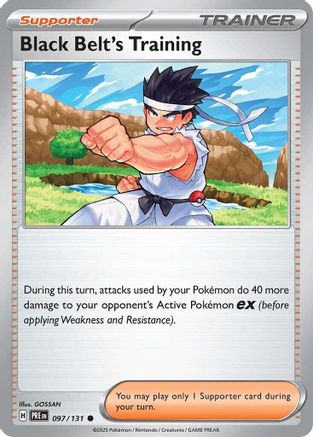 Black Belt's Training - 097/131 97 - SV Prismatic Evolutions Reverse Holofoil