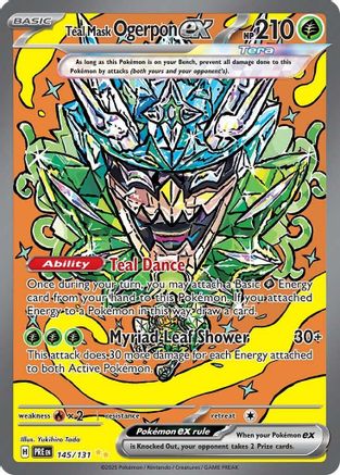 Teal Mask Ogerpon ex - 145/131 - SV Prismatic Evolutions
