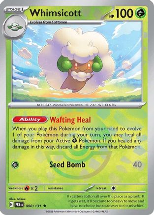 Whimsicott (Poke Ball Pattern) - SV Prismatic Evolutions